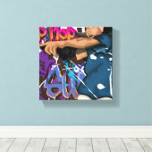 Hip Hop Star Canvas Afdruk (Insitu (Houten vloer))