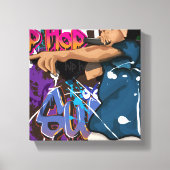 Hip Hop Star Canvas Afdruk (Voorkant)