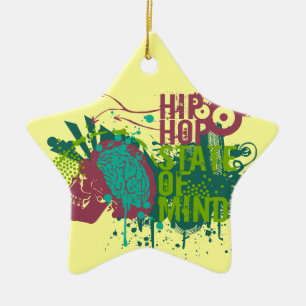 Hip Hop State of Mind Keramisch Ornament
