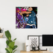 Hip Hop Ster Poster (Thuiskantoor)