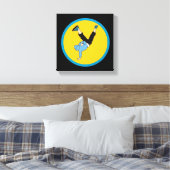 Hip Hop street style breakdancer Canvas Afdruk (Insitu (Slaapkamer))