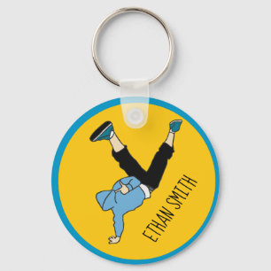 Hip Hop street style danser gepersonaliseerde naam Sleutelhanger