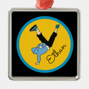 Hip Hop Street style modern dansersgenaam cadeau Metalen Ornament