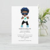 Hip hop thème Boy Birthday Invitation (Debout devant)