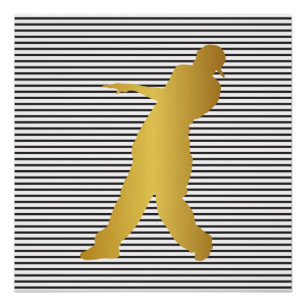 Hip Hop Urban Dance Boy Stripes Black White Perfect Poster
