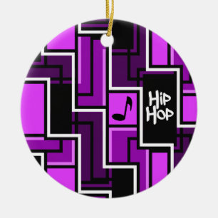 Hip Hop-versiering, aanpasbaar Keramisch Ornament