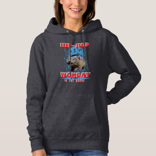 Hip Hop Wombat Grappige Muziek Dier Hoodie