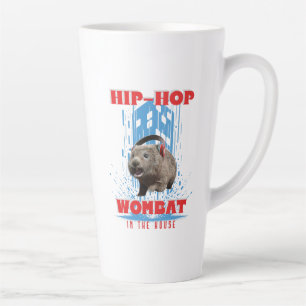 Hip Hop Wombat Grappige Muziek Dier Latte Mok