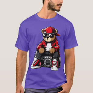 Hip Hopeddy Beer Rap Muziek vriend familie T-shirt