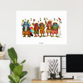 Hip Hoppin Poster (Thuiskantoor)