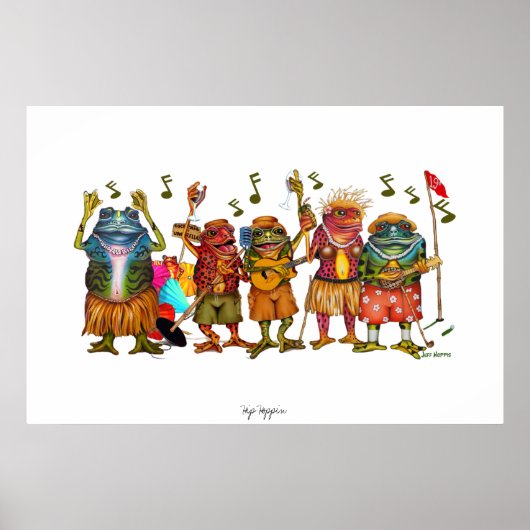 Hip Hoppin Poster (Voorkant)