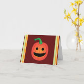 Hip Jack O' Lantern Joyeuses cartes d'Halloween (Fleur jaune)