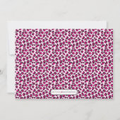 Hip Leopard Sweet 16 Invitation de fête d'annivers (Dos)