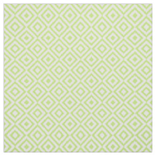 Hip Lime Green Ikat Diamond Squares Mosaic Pattern Stof