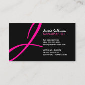 Hip Makeup Artist Visitekaartje (Achterkant)