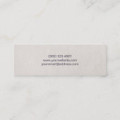 Hip Musician Mini Visitekaartje (Achterkant)