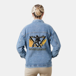 Hip Orange Vibes Denim Jacket