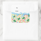 Hip Polka Dot Kerstboom Gift Label Stickers (Tas)