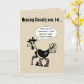 Hip Replacement Chgery - Fun Quote Kaart (Gele Bloem)