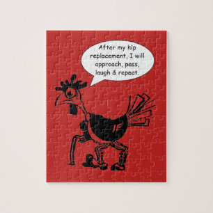 Hip Replacement Chgery - Fun Quote Legpuzzel