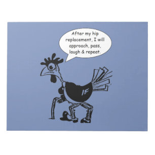 Hip Replacement Chgery - Fun Quote Notitieblok
