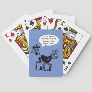 Hip Replacement Chgery - Fun Quote Pokerkaarten
