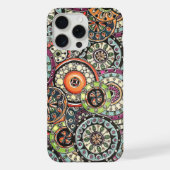 Hip Retro Chic Funky Floral Circles Art Motif (Verso)