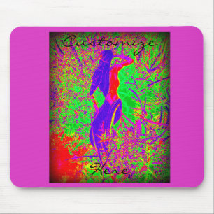 hip retro paarse hippiemeermin Thunder_Cove Muismat