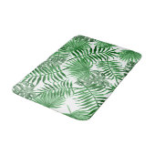 Hip Retro Tropical Green Palm Leafs Pattern Badmat (Gekanteld)