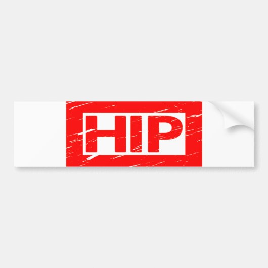 Hip Stamp Bumpersticker (Voorkant)