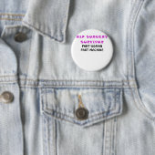 Hip Survivor Part Woman Part Machine Ronde Button 5,7 Cm (In situ)