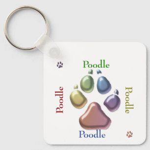 Hip to be Square Poodle Sleutelhanger