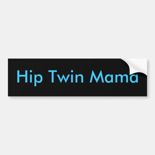 Hip Twin Mama Bumpersticker (Voorkant)