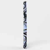 Hip Violet Blue Grey 3D Liquid Art Patroon Case-Mate iPhone Case (Achterkant/rechts)