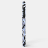 Hip Violet Blue Grey 3D Liquid Art Patroon Case-Mate iPhone Case (Achterkant/links)