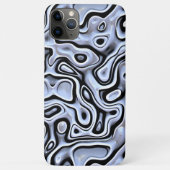 Hip Violet Blue Grey 3D Liquid Art Patroon Case-Mate iPhone Case (Achterkant)