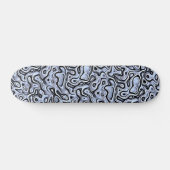 Hip Violet Blue Grey 3D Liquid Art Patroon Skateboard (Horizontaal)