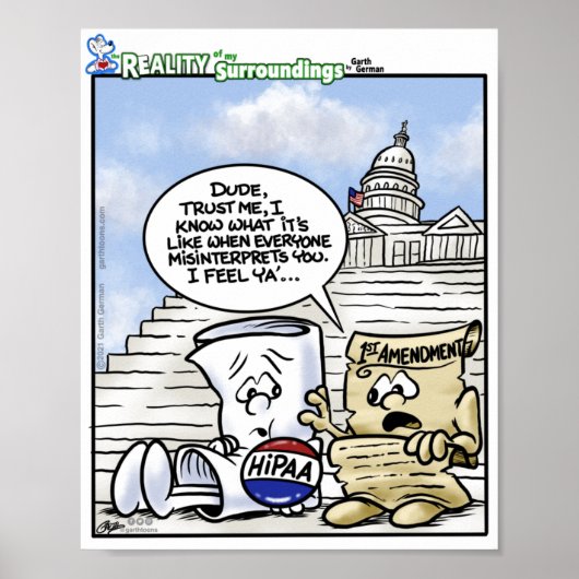HIPAA 1e wijziging Poster verkeerd begrepen (Voorkant)