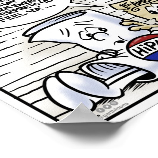 HIPAA 1er amendement Poster mal compris (Coin)