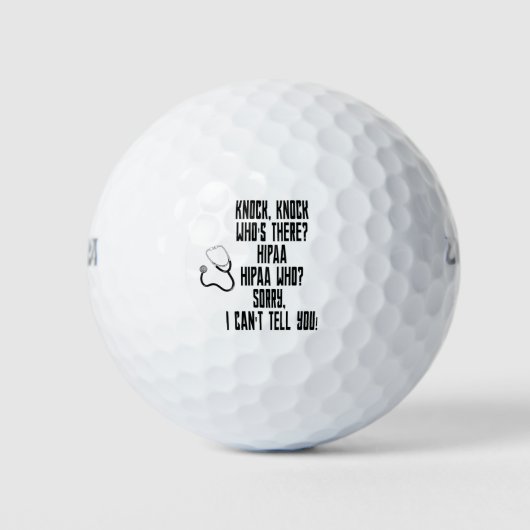 HIPAA-Humor Golfballen (Voorkant)
