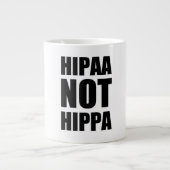 HIPAA niet HIPPA-Mok Jumbo Beker (Voorkant)