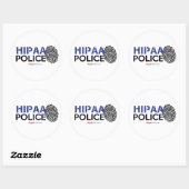 HIPAA Politie Ronde Sticker (Vel)