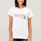 hipholisch Houd glimlachende positieve vibes Het T T-shirt (Voorkant)