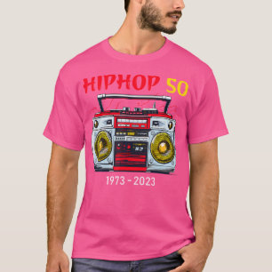 Hiphop 50 jaar oude hiphop liefhebber t-shirt