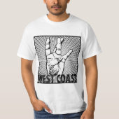 hiphop aan de westkust t-shirt (Voorkant)
