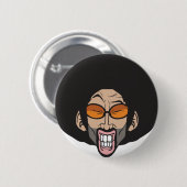 Hiphop Afro man Ronde Button 5,7 Cm (Voorkant /achterkant)
