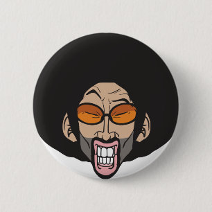 Hiphop Afro man Ronde Button 5,7 Cm