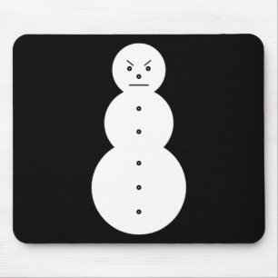 Hiphop Angry Snowman Kerstmis Muismat
