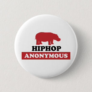 HipHop Anonymous Ronde Button 5,7 Cm
