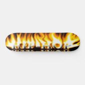 HipHop avec Flames Skateboard (Horz)
